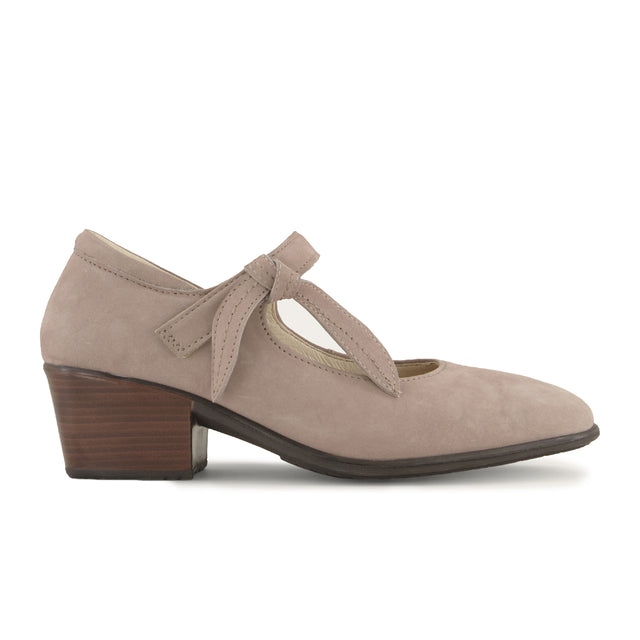 Naot Nobility Heeled Mary Jane (Women) - Stone Nubuck Dress Casual - Heels - The Heel Shoe Fitters