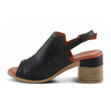 Spring Step Noctium (Women) - Black Sandals - Heel/Wedge - The Heel Shoe Fitters