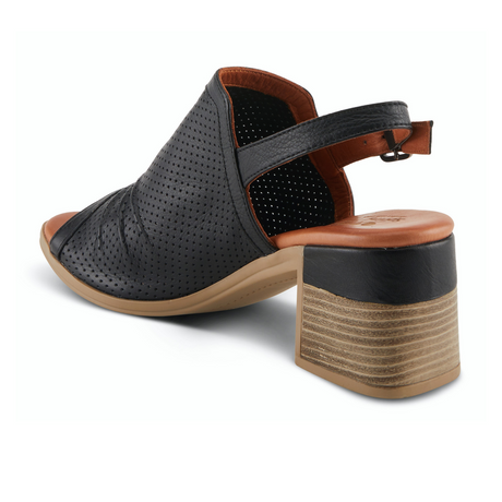 Spring Step Noctium Heeled Sandal (Women) - Black Sandals - Heel/Wedge - The Heel Shoe Fitters