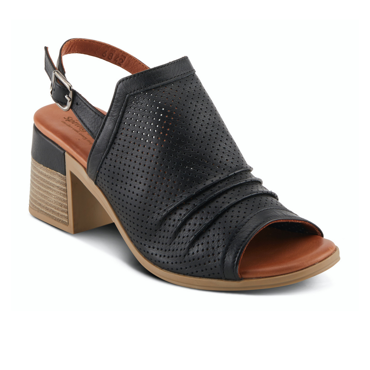 Spring Step Noctium (Women) - Black Sandals - Heel/Wedge - The Heel Shoe Fitters