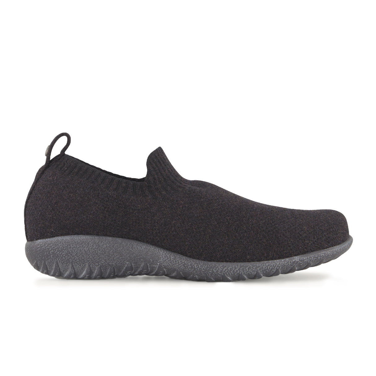 Naot Nuku Slip On (Women) - Black/Gray Knit Dress Casual - Slip On - The Heel Shoe Fitters