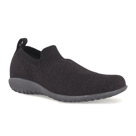 Naot Nuku Slip On (Women) - Black/Gray Knit Dress Casual - Slip On - The Heel Shoe Fitters