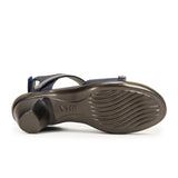 Naot Innovate Heeled Sandal (Women) - Polar Sea Leather/Navy/Clear Rhinestones Sandals - Heel/Wedge - The Heel Shoe Fitters