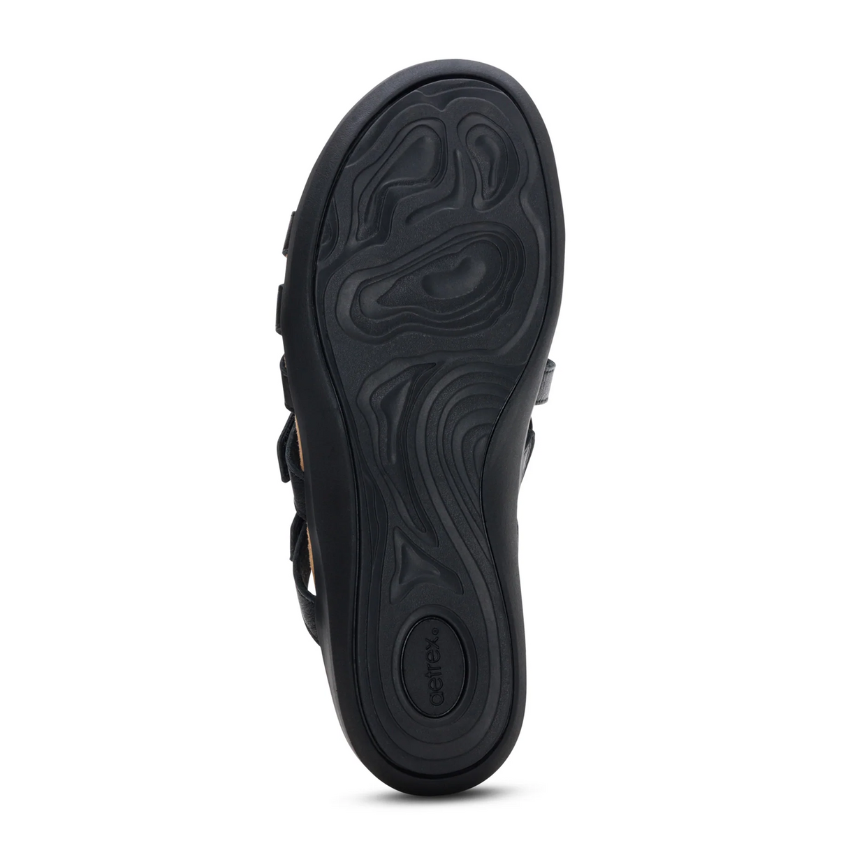 Aetrex Kasey Slide Sandal (Women) - Black Sandal - Slide - The Heel Shoe Fitters