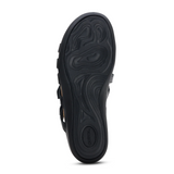 Aetrex Kasey Slide Sandal (Women) - Black Sandal - Slide - The Heel Shoe Fitters