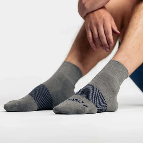OS1st Comfort Merino Quarter Sock (Unisex) - Grey Accessories - Socks - Lifestyle - The Heel Shoe Fitters