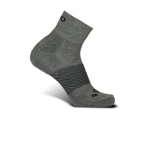 OS1st Wicked Comfort Quarter Crew Sock (Unisex) - Charcoal Accessories - Socks - Performance - The Heel Shoe Fitters