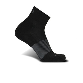 OS1st Wicked Comfort Quarter Crew Sock (Unisex) - Black Accessories - Socks - Performance - The Heel Shoe Fitters