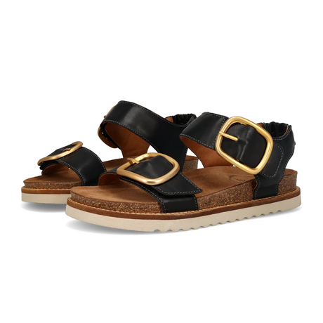 Taos On The Double Backstrap Sandal (Women) - Black Sandal - Backstrap - The Heel Shoe Fitters