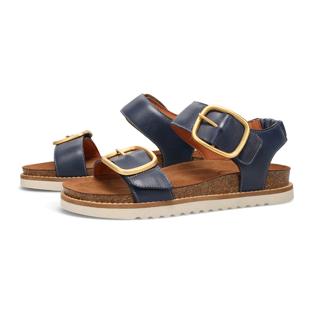 Taos On The Double Backstrap Sandal (Women) - Dark Blue Sandal - Backstrap - The Heel Shoe Fitters