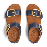 Taos On The Double Backstrap Sandal (Women) - Dark Blue Sandal - Backstrap - The Heel Shoe Fitters