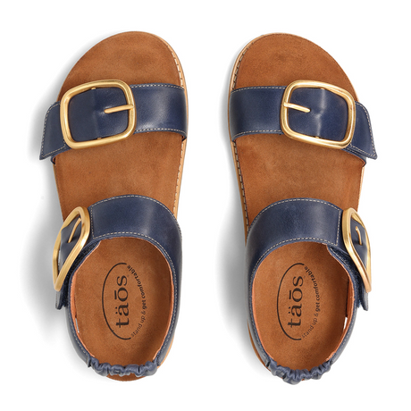 Taos On The Double Backstrap Sandal (Women) - Dark Blue Sandal - Backstrap - The Heel Shoe Fitters