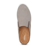 Aetrex Sasha Slip On (Women) - Taupe Croc Dress-Casual - Slip Ons - The Heel Shoe Fitters