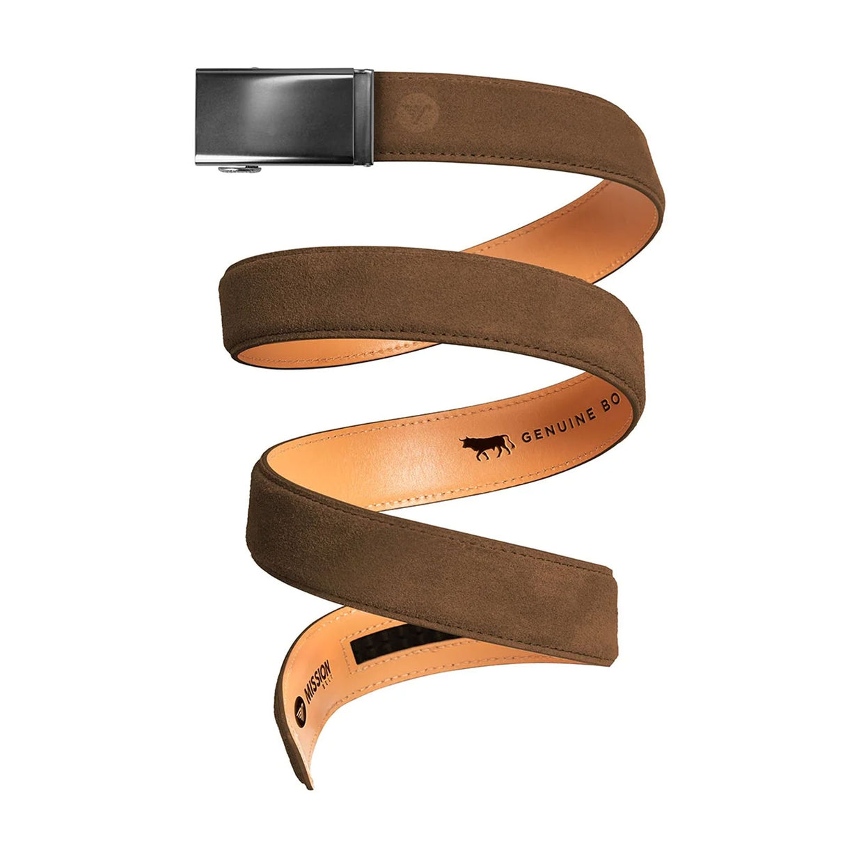 Mission Belts Suede Belt (Men) - Gun Metal/Rust Suede Accessories - Belts - Non-Leather - The Heel Shoe Fitters