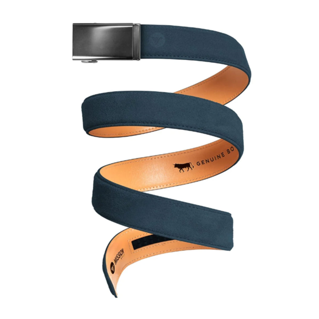 Mission Belts Suede Belt (Men) - Gunmetal/Navy Suede Accessories - Belts - Non-Leather - The Heel Shoe Fitters