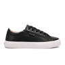 Taos Plim Soul Lux Sneaker (Women) - Black Leather/White Athletic - Casual - Lace Up - The Heel Shoe Fitters
