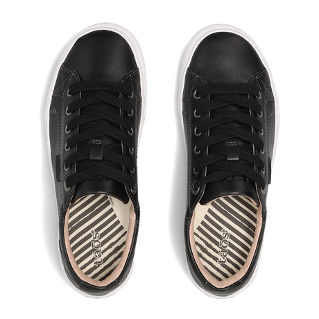 Taos Plim Soul Lux Sneaker (Women) - Black Leather/White Athletic - Casual - Lace Up - The Heel Shoe Fitters