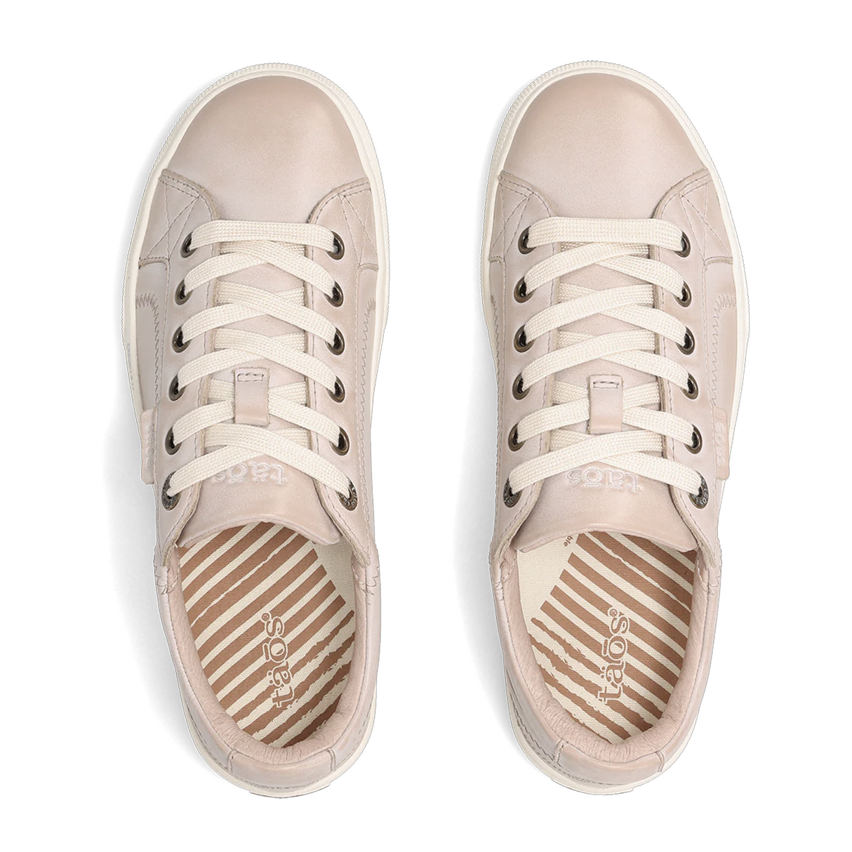 Taos Plim Soul Lux Sneaker (Women) - Oyster Athletic - Casual - Lace Up - The Heel Shoe Fitters