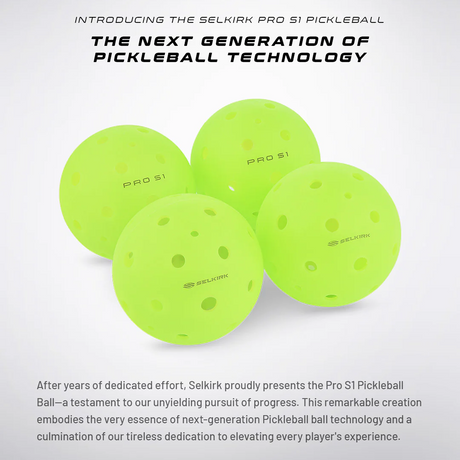 Selkirk Pro S1 Pickleballs (Unisex) - 4 Pack Accessories - Misc - The Heel Shoe Fitters