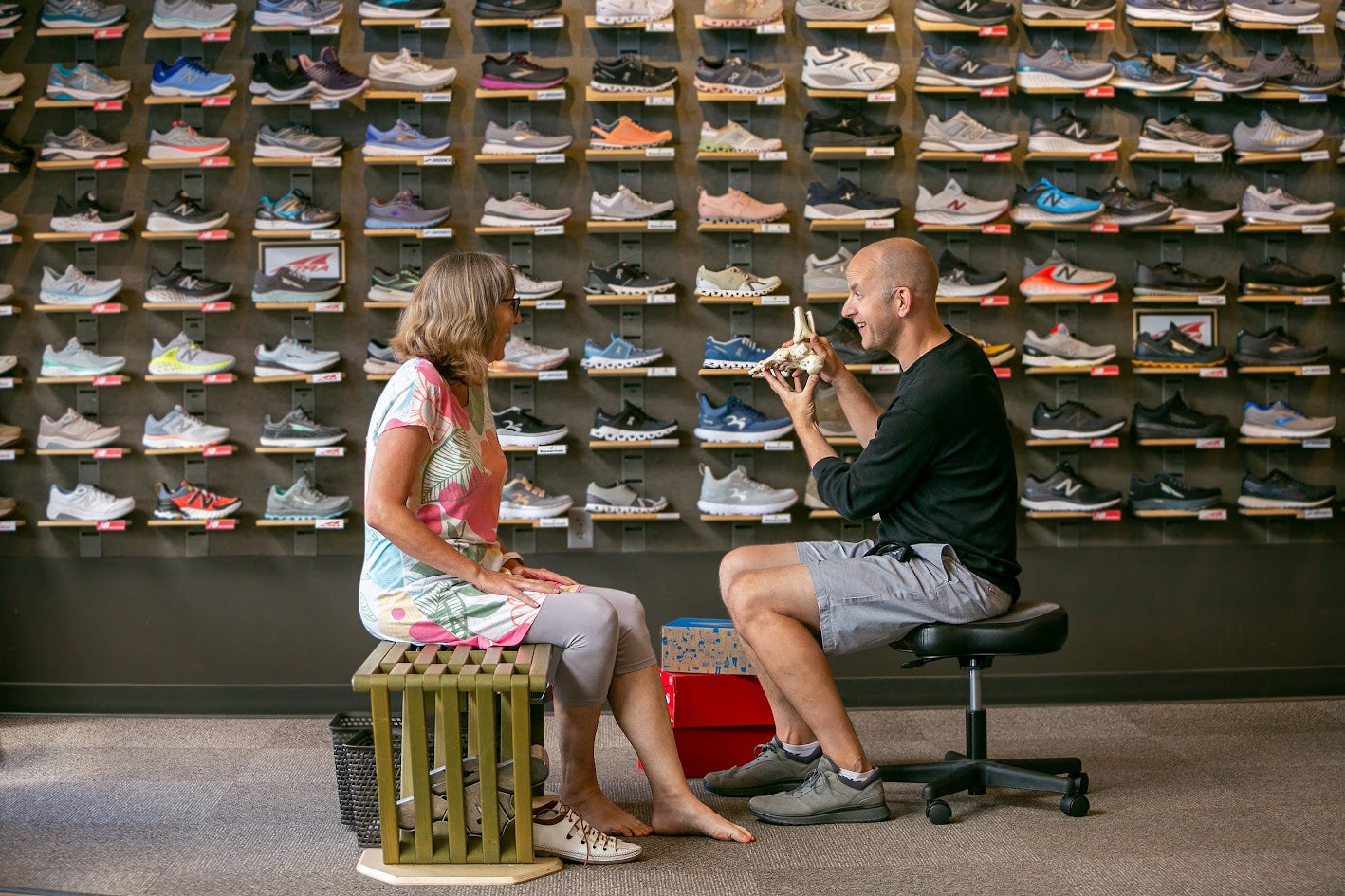 The heel shoe store store