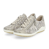Remonte Liv R1402-62 Sneaker (Women) - Perle/Beige Metallic Athletic - Casual - Lace Up - The Heel Shoe Fitters