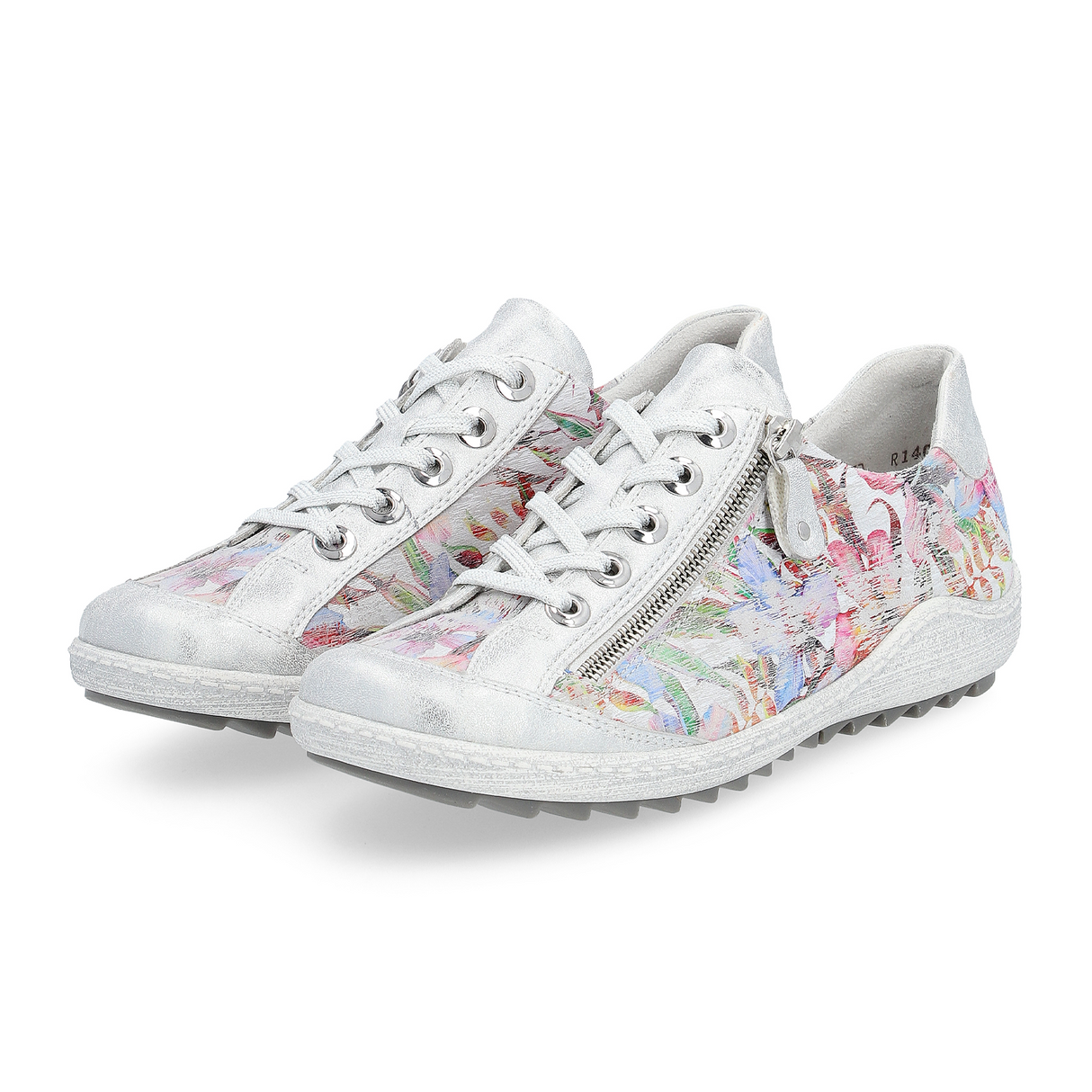 Remonte Liv R1402-96 Sneaker (Women) - Multi Flower Athletic - Casual - Lace Up - The Heel Shoe Fitters