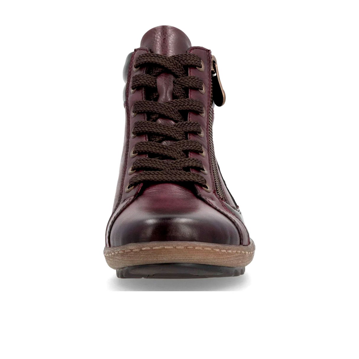 Remonte Liv R1458-35 Sneaker Boot (Women) - Vino/Havanna Athletic - Casual - Lace Up - The Heel Shoe Fitters