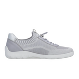 Remonte Liv 18 Sneaker (Women) - Grey Knit Athletic - Casual - Lace Up - The Heel Shoe Fitters