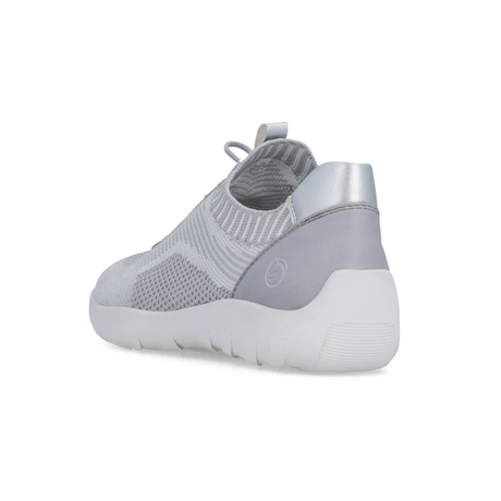 Remonte Liv 18 Sneaker (Women) - Grey Knit Athletic - Casual - Lace Up - The Heel Shoe Fitters