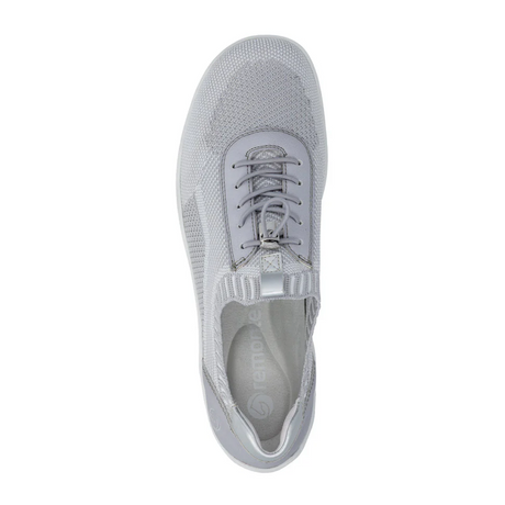 Remonte Liv 18 Sneaker (Women) - Grey Knit Athletic - Casual - Lace Up - The Heel Shoe Fitters