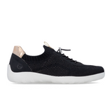 Remonte Liv 20 Sneaker (Women) - Black Athletic - Casual - Lace Up - The Heel Shoe Fitters