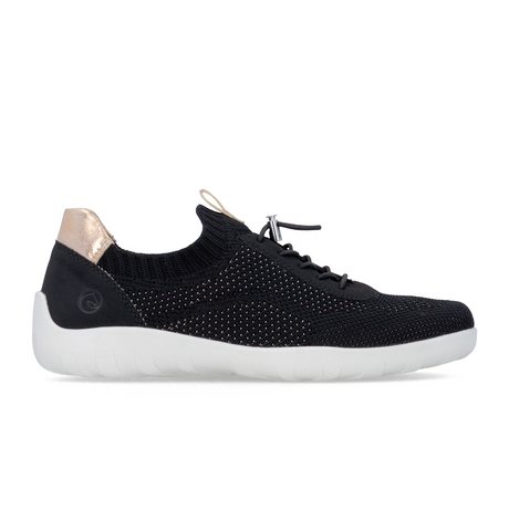 Remonte Liv 20 Sneaker (Women) - Black Athletic - Casual - Lace Up - The Heel Shoe Fitters