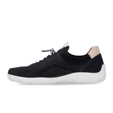 Remonte Liv 20 Sneaker (Women) - Black Athletic - Casual - Lace Up - The Heel Shoe Fitters
