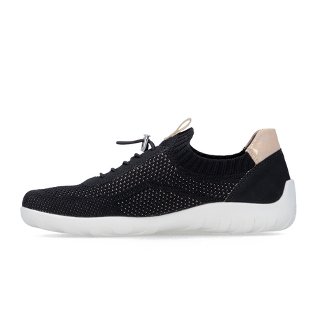 Remonte Liv 20 Sneaker (Women) - Black Athletic - Casual - Lace Up - The Heel Shoe Fitters