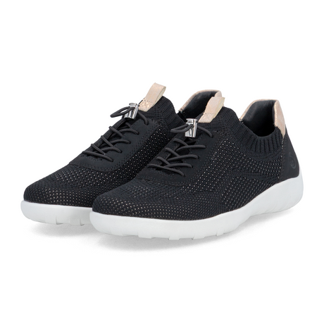 Remonte Liv 20 Sneaker (Women) - Black Athletic - Casual - Lace Up - The Heel Shoe Fitters
