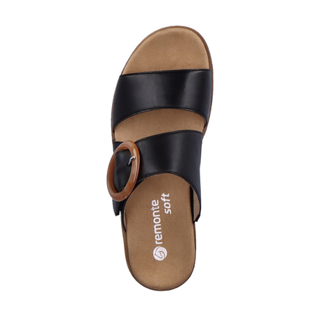 Remonte Jocelyn D0Q51-00 Sandal (Women) Black/Black Sandals - Slide - The Heel Shoe Fitters