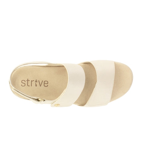 Strive Riviera II Backstrap Sandal (Women) - Latte Sandal - Backstrap - The Heel Shoe Fitters