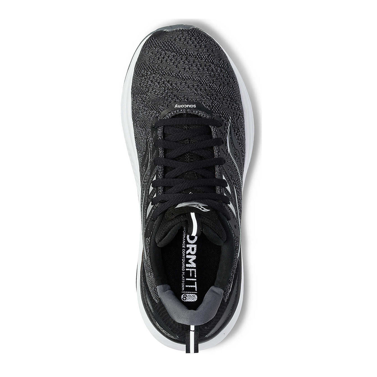 Saucony Echelon 9 Running Shoe (Men) - Black/White Athletic - Running - Neutral - The Heel Shoe Fitters