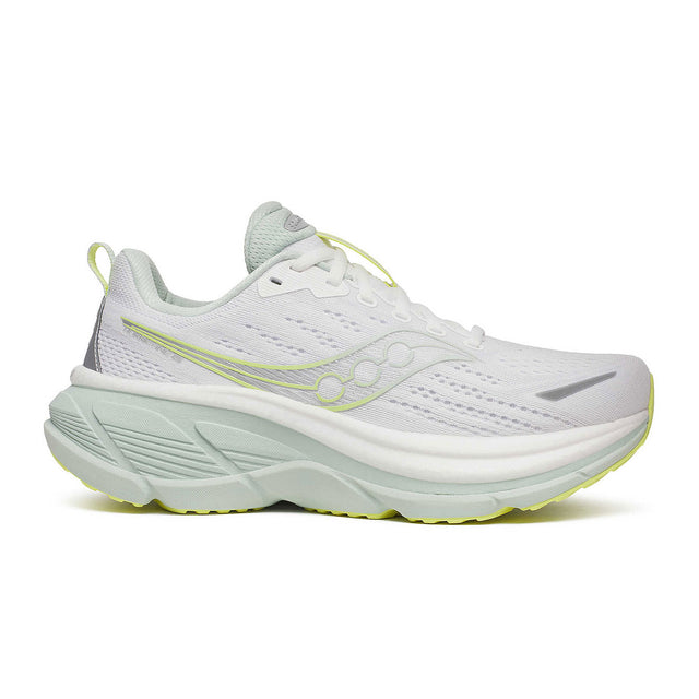 Saucony Hurricane 25 Running Shoe (Women) - White/Mist Athletic - Running - Cushion - The Heel Shoe Fitters