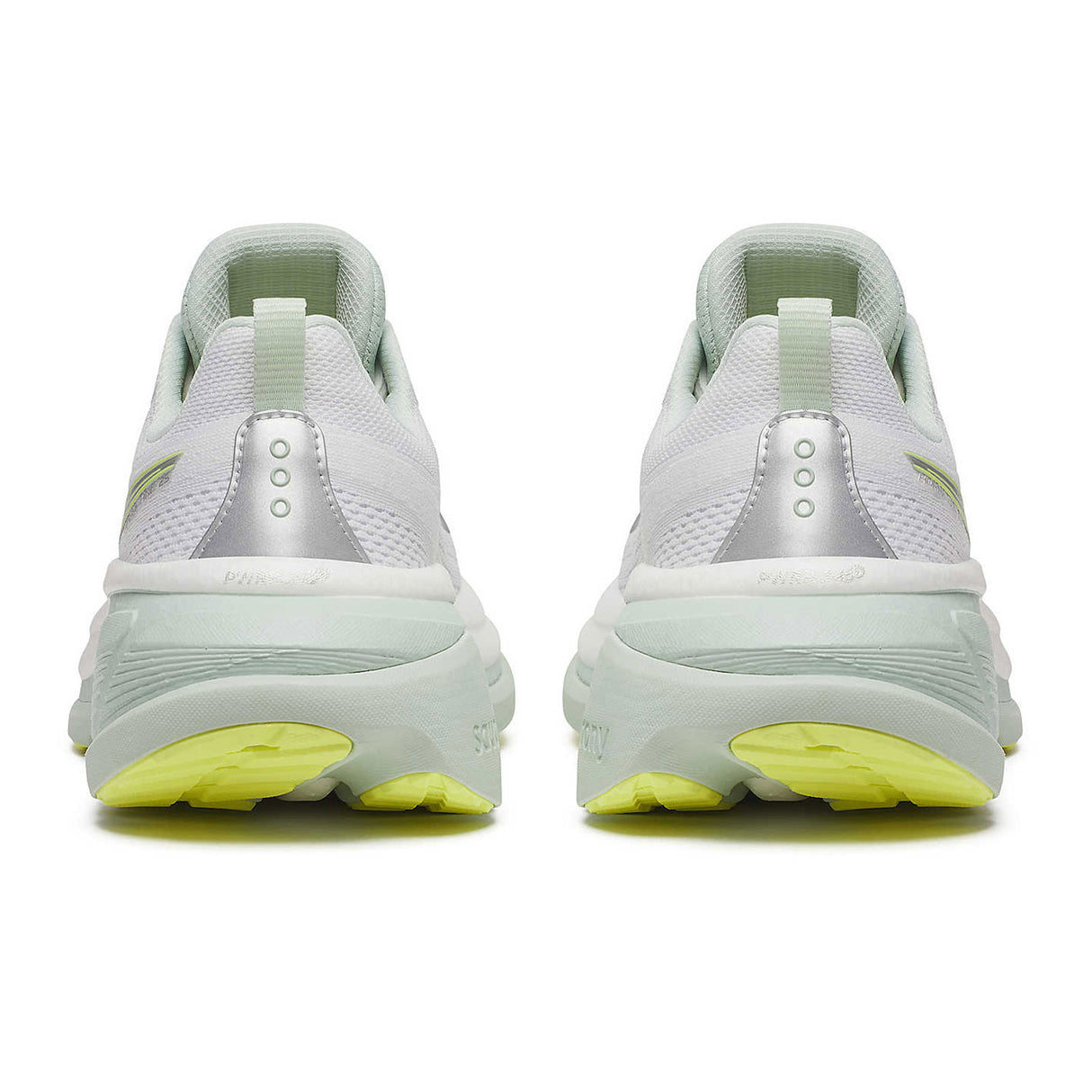 Saucony Hurricane 25 Running Shoe (Women) - White/Mist Athletic - Running - Cushion - The Heel Shoe Fitters