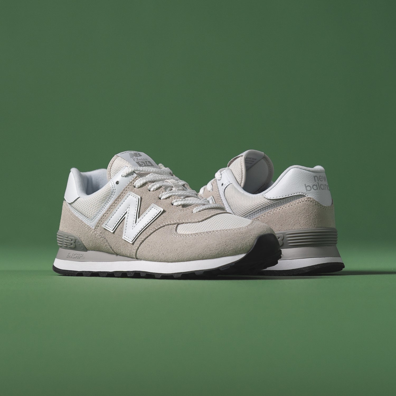 New Balance 574 Sneaker (Men) - Nimbus Cloud/White Athletic - Running - Stability - The Heel Shoe Fitters