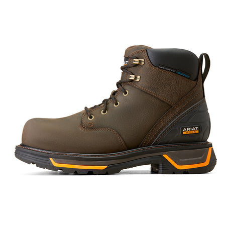 Ariat MNS Big Rig 6" Waterproof Composite Toe Work Boot (Men) - Iron Coffee Boots - Work - 6" - The Heel Shoe Fitters