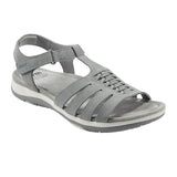 Earth Saila Strappy Sandal (Women) - Medium Gray - The Heel Shoe Fitters