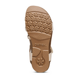 Aetrex Jillian Braided Backstrap Sandal (Women) - Ivory Sandals - Backstrap - The Heel Shoe Fitters