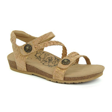 Aetrex Jillian Braided Backstrap Sandal (Women) - Cork Sandals - Backstrap - The Heel Shoe Fitters
