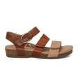 Aetrex Lilly Backstrap Sandal (Women) - Walnut Sandals - Backstrap - The Heel Shoe Fitters