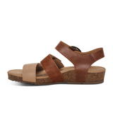 Aetrex Lilly Backstrap Sandal (Women) - Walnut Sandals - Backstrap - The Heel Shoe Fitters