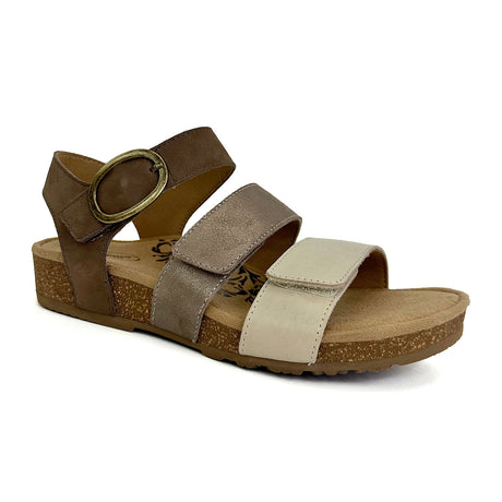 Aetrex Lilly Backstrap Sandal (Women) - Taupe Sandals - Backstrap - The Heel Shoe Fitters