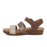 Aetrex Lilly Backstrap Sandal (Women) - Taupe Sandals - Backstrap - The Heel Shoe Fitters