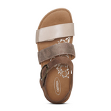 Aetrex Lilly Backstrap Sandal (Women) - Taupe Sandals - Backstrap - The Heel Shoe Fitters